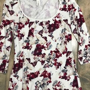 White House Black Market Floral Top